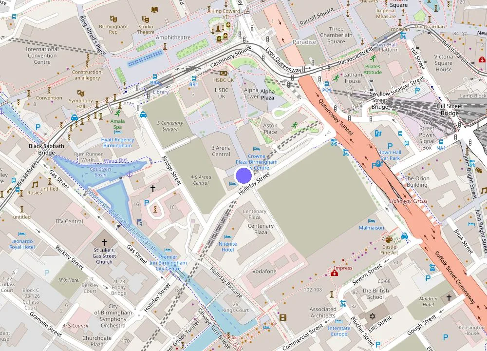 Map: Holiday Inn Express - Birmingham - City Centre by IHG